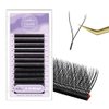 NATUHANA YY Eyelash Extension 0.05mm C Curl 8-12mm Mixed Tray Lash Supplies Premade Fans Y Shape Volume Lash 12 Rows Premium Faux Mink Lash Extensions (8-12 MIX, Black ;0.05 C)