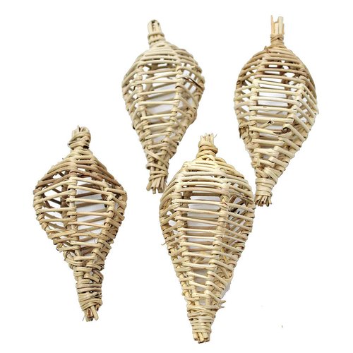 Bonka Bird Toys 1267 Vine Lantern Pk4 Bird Parrot Toy Part Craft Parrot cage Toys Cages Natural Chewy