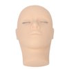 Lash Mannequin Head, 3 Layers Soft Silicone High Simulation Makeup Practice Head, Replaced Eyelids Mannequin Head for Salon Massage Training
