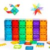 Gemmicc Magnetic Tiles, Magnet Toys Building Blocks for Kids, STEM Approved Educational Toys, Starter Set Magnet Puzzles Stacking Blocks,Sensory Montessori Toys for Boys Girls
