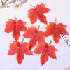 Vsdski Fall Maple Leaf Hair Clips Orange Artificial Fall Leaves Hair Barrettes Thanksgiving Hair Accessories Funny Autumn Hair Pins for Women Girls Thanksgiving Harvest Festival Party Decor 6pcs
