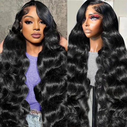 YUNXING 30 Inch 13x6 Body Wave Lace Front Wigs Human Hair Pre Plucked 200% Density HD Lace Frontal Wigs Human Hair For Women 10A Body Wave Glueless Wigs Human Hair With Baby Hair