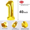 18 Balloon Numbers, Number 18 Balloons 40 In, 18th Birthday Decorations for Boys Girls, 81st Gold Happy Birthday Party Decorations Big Foil Mylar Balloons for Engagement, Celebration, Graduations