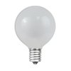 Novelty Lights 25 Pack G40 Frosted White Outdoor Globe Bulbs, Light Bulbs Glass Incandescent Bulbs With 3000 Hour Lifespan, Globe String Lights Replacement Bulbs