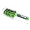 Zabolight Premium Vent Boar Bristle Hair Brush Vented Detangling Oversize Hair Brush for Thick Long Curly Hair, Curved Fast Blow Drying Brush for Women & Men (Green)