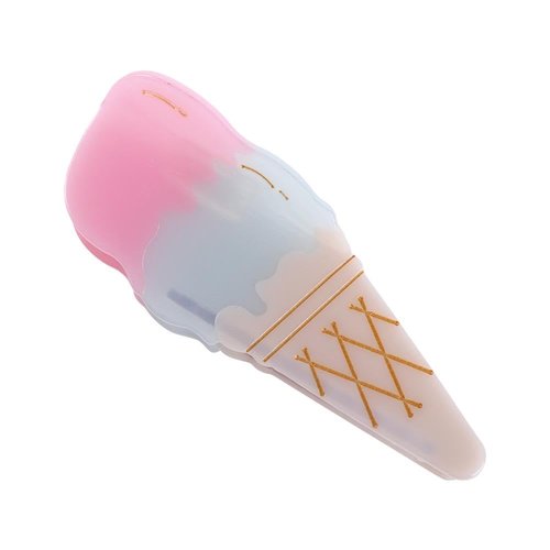 Vctitil Ice Cream Juice Cocktail Shape Acetate Hair Claw Hair Clips Decorative Shark Grab Clip Hair Jaw Clips Hair Accessories for Long Thin Thick Curly Hair(B)
