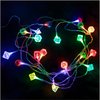 MillMB Decorative Multicolor String Lights with Unique Polyhedral Dice Design (40-Light with Dice,USB Powered)