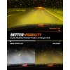SEALIGHT H11 Yellow LED Fog Light Bulb or DRL, 400% Much Brighter Amber Fog Lights LED 6000 Lumens 3000K Amber Yellow Light, 12 CSP LED Chips, Plug-and-Play, IP67 Design