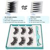 GOO GOO 3D Mink Eyelashes, False Eyelashes 20mm Middle Long Crossed Cluster 1 Style 3 Pairs/set Natural Hand Made Strips Fake Eyelashes Fluffy Full Real Siberian Mink Lashes