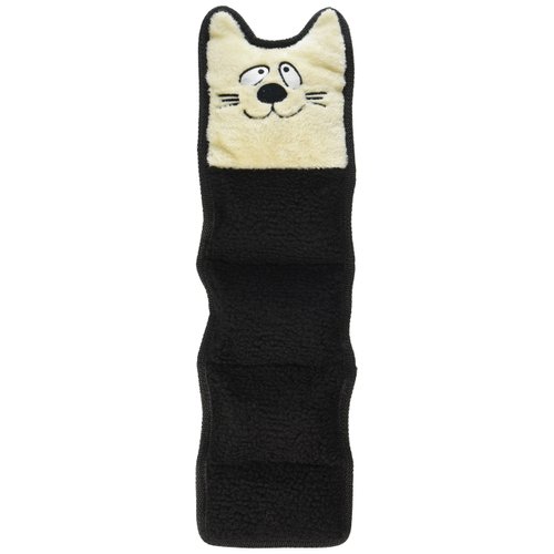 PetLou Cute Bute Me Brown Cat Skinz Durable Squeak Pet Interactive Dog Toy 19"