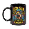 Maynard Ruiz Keep Calm and Let Angus Handle It 11oz Black Mug Personalized Tattoo Artist Coffee Cup, Tattoo Artist Present, Tattoo Artist Gift Ideas, Tattoo Artist Birthday Gifts 889672