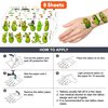 Funny Pickle Temporary Tattoos Stickers Themed Birthday Party Decorations Supplies Favors Decor 96PCS Cool Green Pickles Cucumber Fruits Tattoo Gifts For Kids Adults Boys Girls School Prizes Carnival