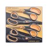 CCR Scissors 8 Inch Soft Comfort-Grip Handles Sharp Titanium Coating Blades, 4-Pack