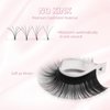 ABONNIE Easy fan lash extensions, Rapid Blooming Volume lash extensions, D Curl cashmere Fan lash extensions, 0.07 Thickness 8-15mm Mixed Length Self Fanning Volume Lashes extension (D-0.07,8-15mm)
