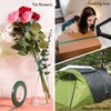 Prudiut 2 Roll Green Floral Tape Waterproof Florist Tape, 0.4" Wide Flower Wrap Tape Floral Tape for Fresh Flower Bouquet Wrap Flower Arrangements Crafts (100Ft/33Yd)