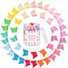 EAONE 50Pcs Butterfly Hair Clips Multi-color Mini Cute Hair Styling Accessories for Girls and Women Birthday Gifts with Container, 10 Matte Colors at Least