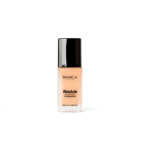 Absolute Foundation | Bianca Makeup | Liquid Foundation with Full Coverage | Shine and Oil Control | 24-hour Wear | Water and Humidity Resistant | Various Shades (Gold, 0.10 Fl Oz)