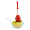 Restaurantware 1 Ounce Disposable Dessert Cups 100 Mini Sauce Dishes - Sauce Pan Design Serve Condiments Snacks or Samples Seagreen Plastic Small Appetizer Plates For Parties or Catered Events