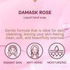 AUTHENTIC BATH & SOAP Natural - Damask Rose Oil Liquid Hand Soap - Hydrating for All Skin Types, with Vitamin E, Cruelty Free, Vegan, Biodegradable, Sulfate Free, Palm Oil Free 16.9 Fl Oz