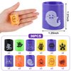 CCINEE 36pcs Halloween Coil Springs，Assorted Magic Halloween Spring Toys Party Favors with Halloween Theme Pattern for Kids Treat or Trick Bag Gift
