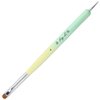 Ivy-L Premium 2 Ways French Gel Acrylic Nail Art Kolinsky Brush with Dotting Tool for Professional Manicure Nail Art Design Cuticle Clean-up + Lime Green Wood Handle (Size 6)