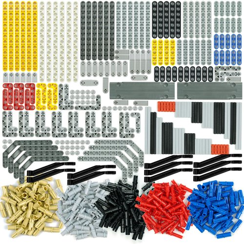 582pcs Technical Parts and Pieces Beams Axles Connectors Bricks Sets, Compatible with Technical, Chassis Frame Liftarm and Pins Building Blocks Accessories Robot Kits Bulk Toys