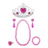 Elesa Miracle Girl Kids Dress Up Tiaras Necklace Bracelet Clip on Earrings Toy Playset