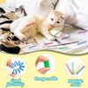 Andiker Mini Cat Spiral Springs, 16Pcs Cat Springs Toy Come with a Storage Box Long-Lasting 4 Bright Colors Plastic Springs Cat Toy for Indoor Cat Swatting Biting Hunting Self-Play Kitten Toys (S)