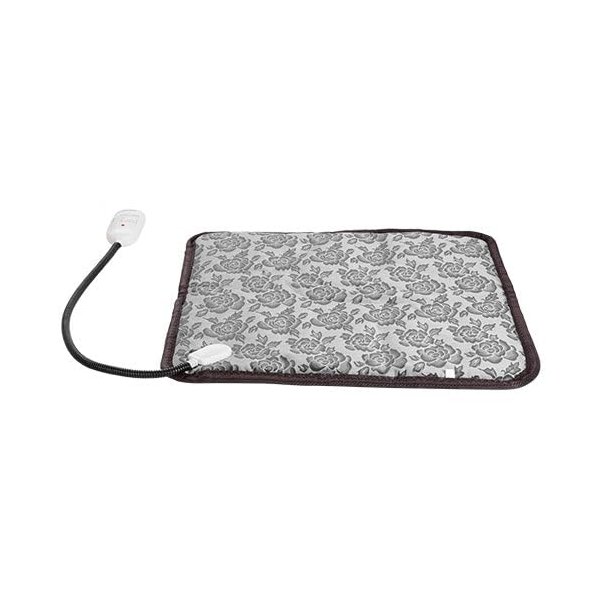 Pet Heating Pad Dog Cat Electric Heating Mat Waterproof Adjustable Warming Blanket with Chew Resistant Steel Cord Case