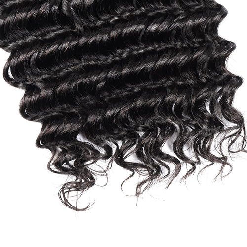Human Braiding Hair 2 Bundle 100g Deep Wave Bulk Human Hair for Braiding No Weft 12A Brazilian Virgin Curly Human Hair Extensions for Boho Braids (28 Inch)