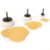 Peachtree Woodworking Supply 15 Piece Sanding Disc and Soft Foam Mandrel Set 1 inch, 2 inch and 3 inch with 12 Discs. Ideal for Wood Turners, Bowl, Convex or Concave Surfaces