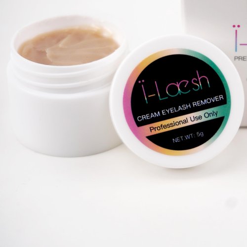 i-Laesh Eyelash Extension Remover Cream - Lash Glue Remover - Fast Lash Adhesive Dissolution, Sensitive Skin, Low Irritation, for Professional Only - 5G
