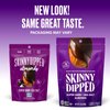 SkinnyDipped Super Dark Chocolate + Sea Salt Almonds, Vegan, Healthy Snack, Plant Protein, Gluten Free, 3.5 oz Resealable Bags, Pack of 1