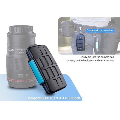 36 Slots SD Card Case Micro SD Card Case CF Card Holder Memory Card Holder Storage for 18 Micro SD Card, 12 SD SDXC SDHC Card, 6 CF Card