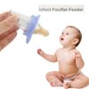 Infant Pacifier Feeder, 10ml Silicone Removable Baby Liquid Dispenser, Nipple Type Baby Feeder with Capacity Scale for Home Travel, 3.3 x 2.4inch