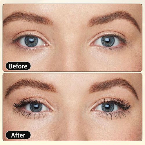 2 Pieces Eyelash Lash Primer Waterproof and Sweatproof Natural Lash Defining Mascara White Volume and Length Clear Primer Mascara