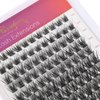 Wleec Beauty Eyelash Clusters Natural - Easy DIY Lash Extensions at Home - 132PCS Individual Lashes Cluster Eyelash Extensions, D Curl Lash Clusters Wispy (LC07, Mix 10-18mm)