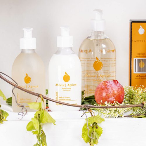 Provence Sante Shower Gel - Cleansing & Deep Nourishing Body Wash Hydrating for Dry, Rough Sensitive Skin Cleanses & Moisturizes 10.2 Oz (Apricot)