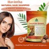 Havintha Natural Hair Shampoo With Herbal Amla Reetha Shikakai And Methi Dana Powder For Men & Women, Totally Organic | Paraben And Sulphate Free Shampoo - 227gm (Pack of 3)