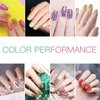 Stamp Nail Polish Gels, 12 Colors Stamping Gels Black White Glitter Green/Silver/Golden for Nail Stamp Plate Stamper