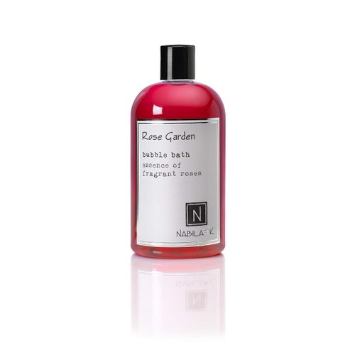 Rose Garden Bubble Bath by Nabila K - Essential Oils with Natural Ingredients for Sensitive Skin, Tear-Free, Gentle, Moisturizing - Luxury for Women & Men, 16 oz
