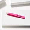 Tweezerman Stainless Steel Mini Slant Tweezer, Flamingo Pink, 2.76 x 0.39 inches