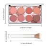 KYDA 8 Colors Face Blush Palette, Natural Matte Blush Palette, Smooth Blendable Powder Blush, Multiuse Makeup Palette