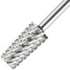 Premium Pana 3/32" Tapered Barrel Carbide Nail Bit -For Electric Dremel Drill Machine, Nail Art Design, Manicure, Pedicure, Nail File, Cuticle Clean etc. (Coarse Grit- Silver)