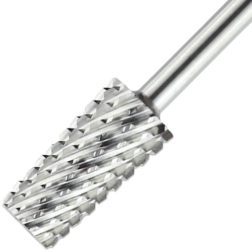 Premium Pana 3/32" Tapered Barrel Carbide Nail Bit -For Electric Dremel Drill Machine, Nail Art Design, Manicure, Pedicure, Nail File, Cuticle Clean etc. (Coarse Grit- Silver)
