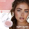 UCANBE Baked Blush for Cheek, Glow Blushing Palette - Seamless Silky Blendable Powder Blush Makeup Palette, Delivering Long Last Natural Ruddy Complexion, 05 Champagne