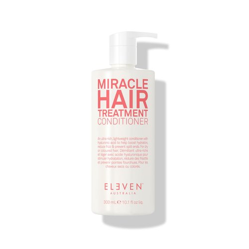 ELEVEN AUSTRALIA Miracle Hair Treatment Conditioner | Infused With Hyaluronic Acid to Help Boost Hydration, Reduce Frizz & Prevent Split Ends - 10.1 Fl Oz