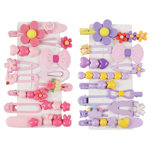 Toddler Girls Hair Accessories: Baby Hair Clips, Hair Pins, Barrettes for Styling, Cute Candy Color Pink Hair Accessories
