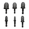 6pcs HVAC Repairing Set Air Conditioner Copper Tube Expander Swaging Tool Manual Pipe Swage Expander Drill Bit Soft Copper Tubing Bit with 1/4'', 3/8'', 1/2'', 5/8'', 3/4'', 7/8' Bits