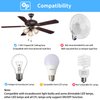 CENMING Universal Ceiling Fan Remote Control Kit Replacement for Hampton Bay Home Decorators Collection Hunter Harbor Breeze, 3-Speed Timer Light Dimmer Thermostatic for 2AAZPHD3/HD3 KUJCE10320/TR222A